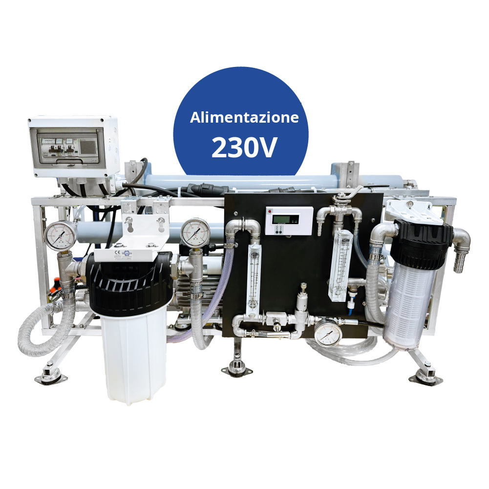 Dissalatore terrestre Urania Marine Serie HDT con alimentazione 230V